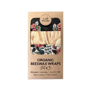 Back To School: Organic Beeswax Wraps (3pc) - Cottage Garden