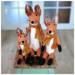 Tik Tak: Handmade NZ Wool Fox – Small