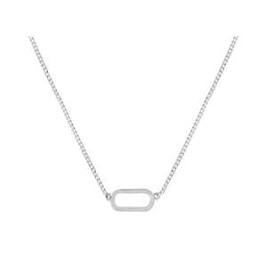 Revival East West Chain Link Necklace - Silver