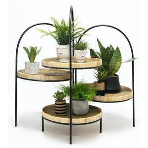 Rattan & Metal Arch Stand (88cm)