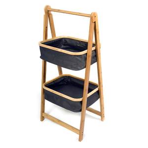 Rattan Seagrass Bamboo: Bamboo Storage Hamper