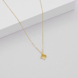Hydrangea Necklace - Gold