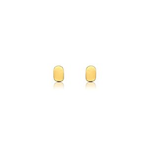 Linda Tahija: Ellipse Stud Earrings - Gold