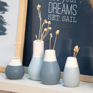 Mini Pastel Vase Set/4 - Blue