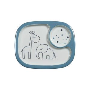 Spots Dots: Dreamy Dots Mini Compartment Plate – Blue