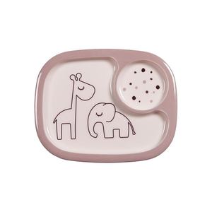 Dreamy Dots Mini Compartment Plate – Powder