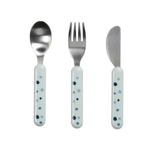 Dreamy Dots Cutlery Set (3pc) - Blue