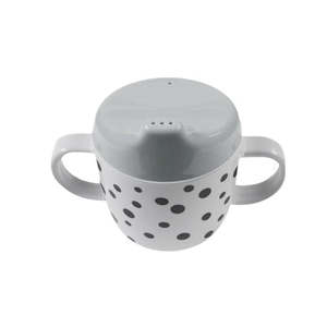 Happy Dots Spout Cup - Grey