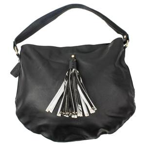 Leather Bag: Dublin Bag - Jersey Hairon & Black Leather