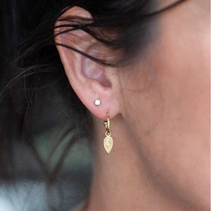 Gold Gracie Petite Hoop Earrings