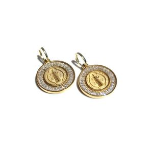 Gold Disc Seraph Earrings