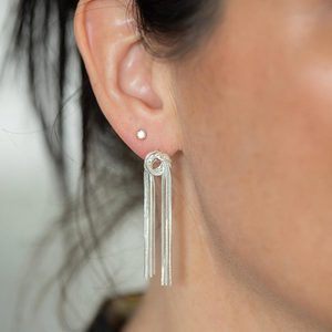 Tied & True Silver Earrings