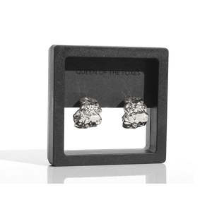 Silver Earrings: Molten Drop Silver Earrings