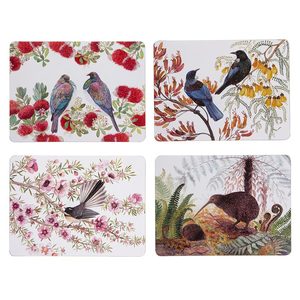 Birds: Native Birds Of NZ Placemat Set/4