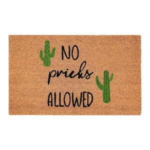 No Pricks Allowed Doormat