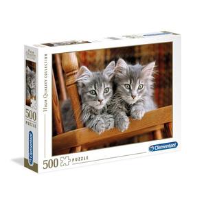 Two Grey Kittens Jigsaw Puzzle (500pc)