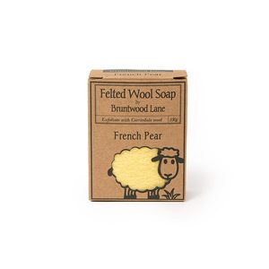 NZ Made Felted Wool Soap - French Pear
