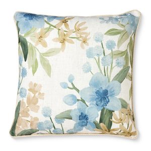 Marisol Blue Floral Cushion Cover (50cm)