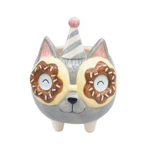 Donut Cat Planter (15cm)