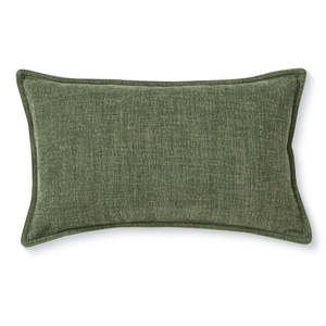 Blake Dark Green Rectangle Cushion Cover (30x50cm)