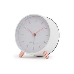 One Six Eight: Ellie White Alarm Clock with Light