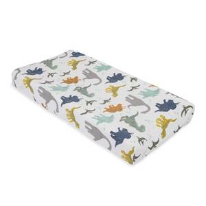 Cotton Muslin Changing Pad Cover - Dino Friends