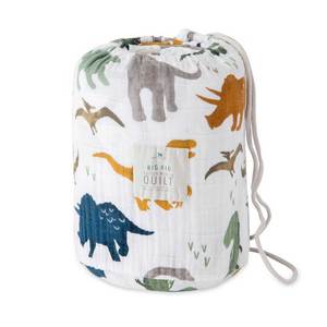 Dinosaurs: Big Kids Cotton Muslin Quilt – Dino Friends