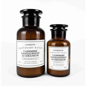Dispensary Candle – Cashmere, Sandalwood & Geranium