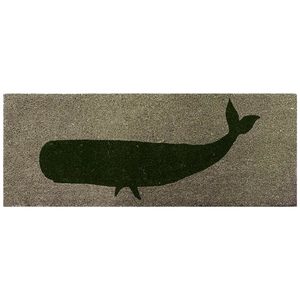 Glorious Green: Extra Long Whale Doormat (120cm)