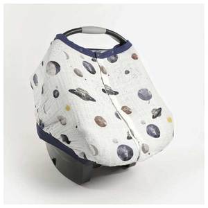 Cotton Muslin Car Seat Canopy - Planetary