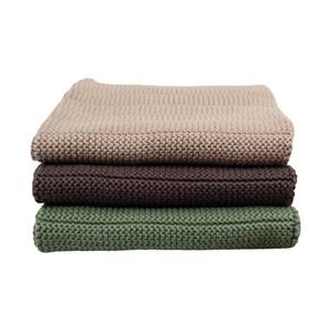 Earthy Tones: Organic Cotton Dish Cloths (3pk) - Fauna