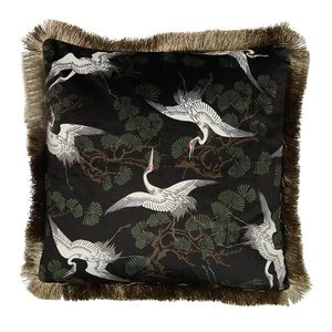 Crane Velvet Cushion (45cm)
