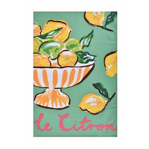 Summer Fruits Citron Tea Towel