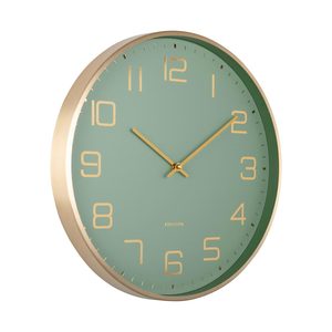 Elegance Glow Wall Clock - Jungle Green (40cm)