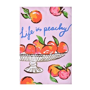 Summer Fruits Peach Tea Towel