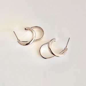 Favourite Things: Double Loop Silver Earrings
