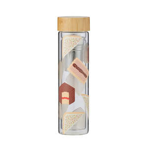 Pink: Tucker Double Wall Glass Tea Infuser