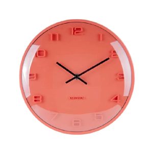 Earthy Tones: Elevated Wall Clock - Orange (25cm)