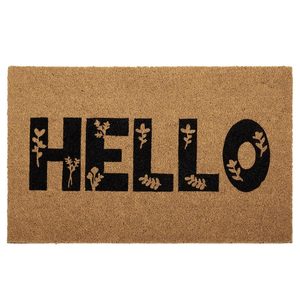 Floral Hello Doormat (50x80cm)