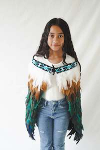 Kids Korowai: Kingfisher Blue Kids Korowai