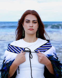 Kahurangi Blue Designs: Blue Contemporary Korowai