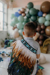 Kahurangi Blue Designs: Kingfisher Blue Toddler Korowai