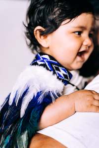 Kahurangi Blue Designs: Blue Baby Korowai