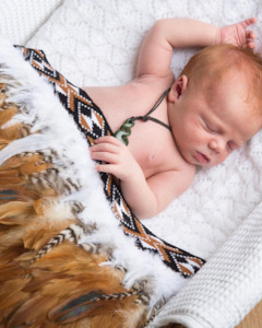 Whenua Brown Designs: Brown Baby Korowai