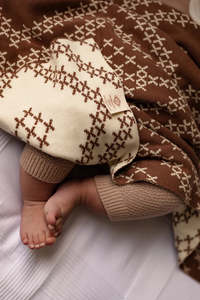 The Kbh Gift Collection: Pātikitiki 100% Organic Cotton Blanket