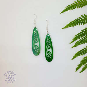 Jewellery: Kowhaiwhai Teardrop Earrings