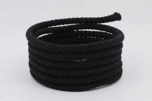 KBH Black Cotton Braided Cord – 8mm