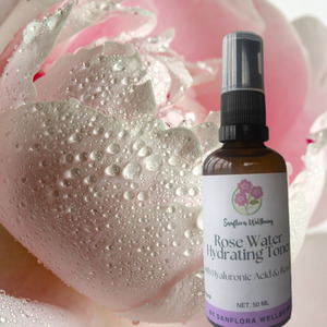 Rose Water Hydrating Toner with Hyaluronic Acid Sanflora Wellbeing