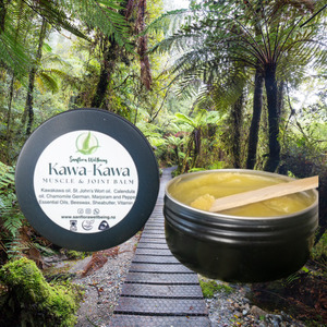 Products: Kawakawa Muscle & Joint Balm Sanflora Wellbeing