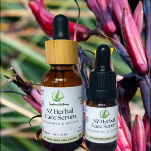 Products: NZ Herbal Face Serum, for dry skin Sanflora Wellbeing